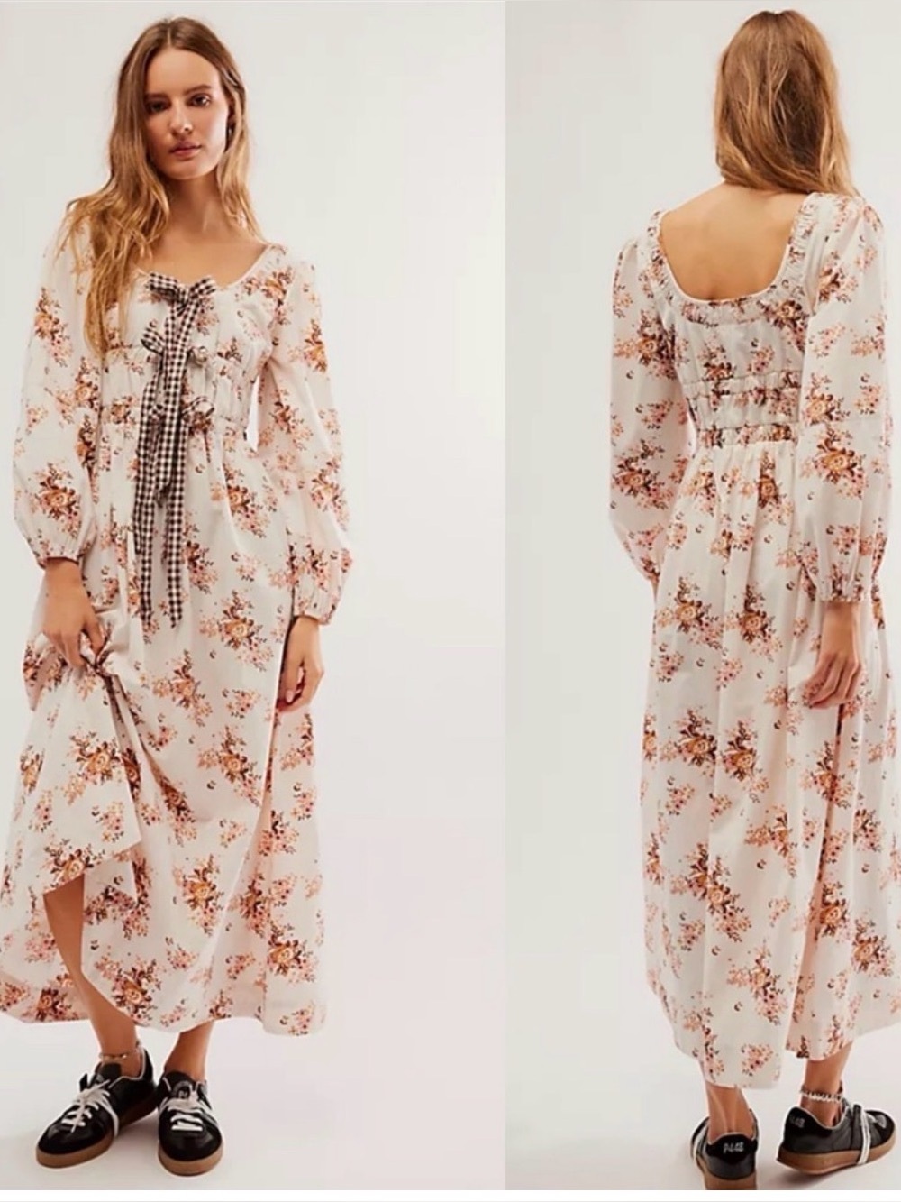 Damson Madder Dakota Bow Midi Dress
